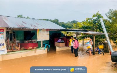 Afectados por inundaciones recibieron ayudas.
