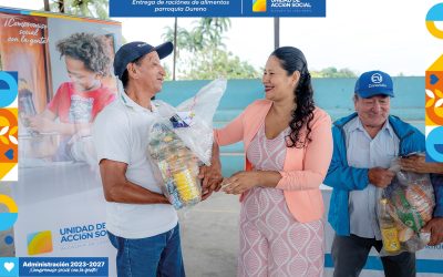 Entrega de raciones alimenticias fortalece el bienestar comunitario en la parroquia Dureno.