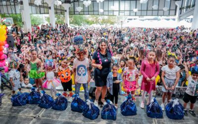 Miles de niñas y niños vivieron el Festival de Colores en Lago Agrio.